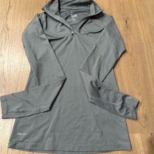 Nike Pro Combat Dri-FIT Gray Pullover